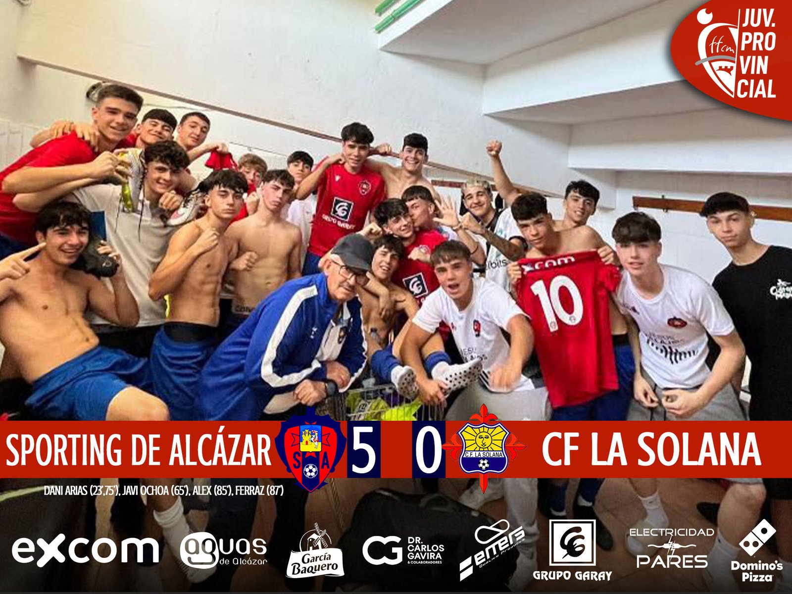 Debut con goleada del Juvenil Territorial (5-0) ante CF La Solana |  Sporting de Alcázar C.F.
